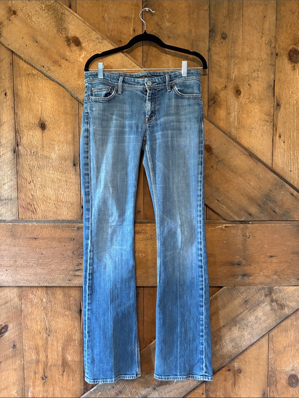 7 For All Mankind Jeans 29 Bootcut Flare Made in USA Y2K Medium Wash U170N080U